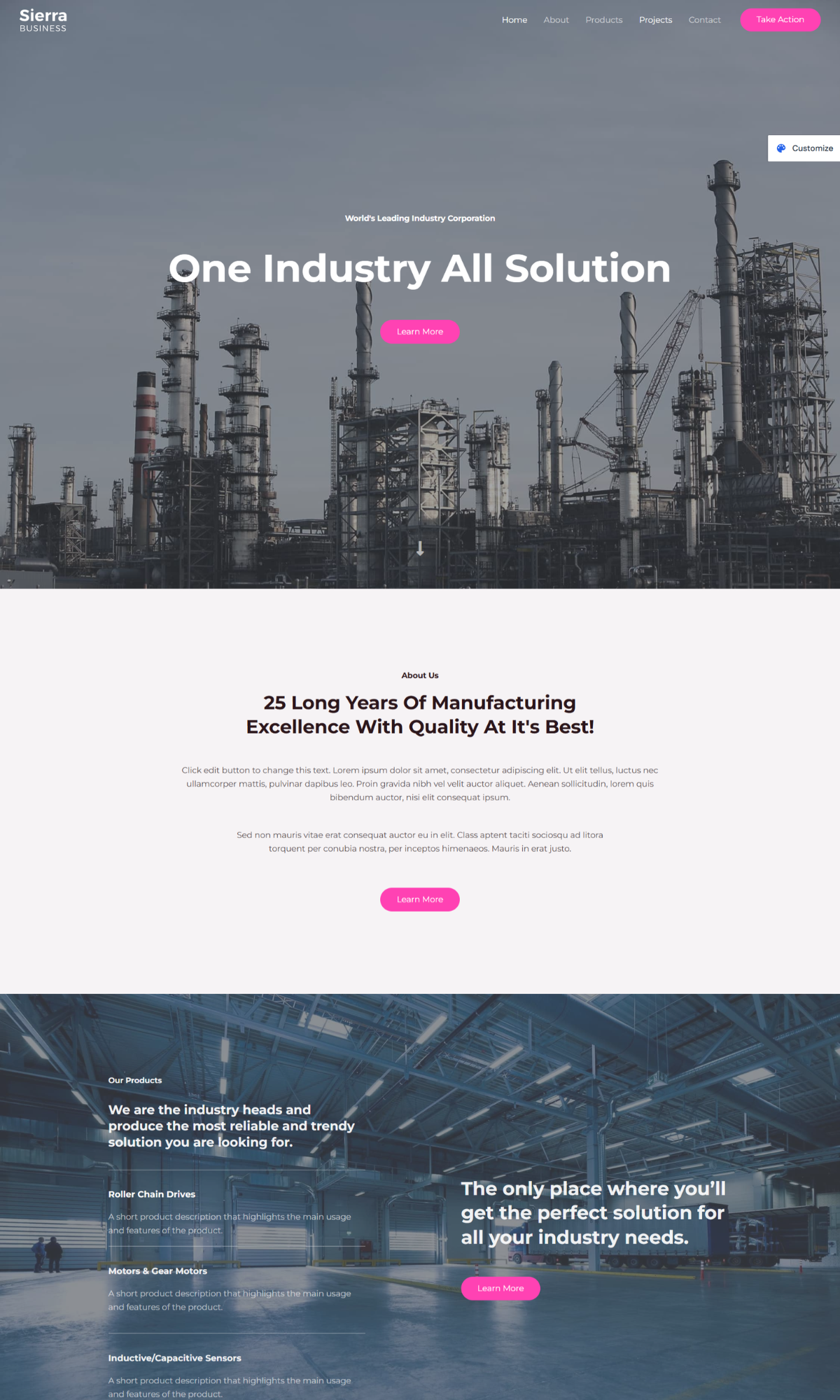 Landing page